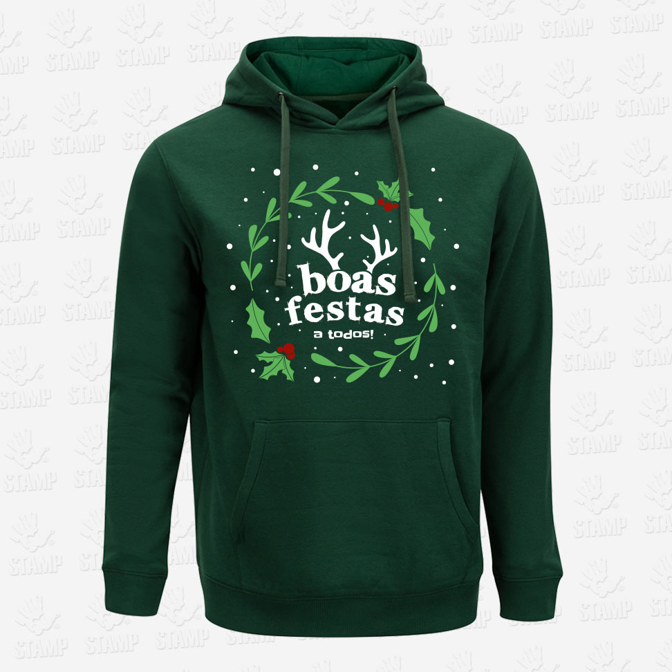 Hoodie NATAL – Boas Festas – STAMP – Loja Online de T-shirts