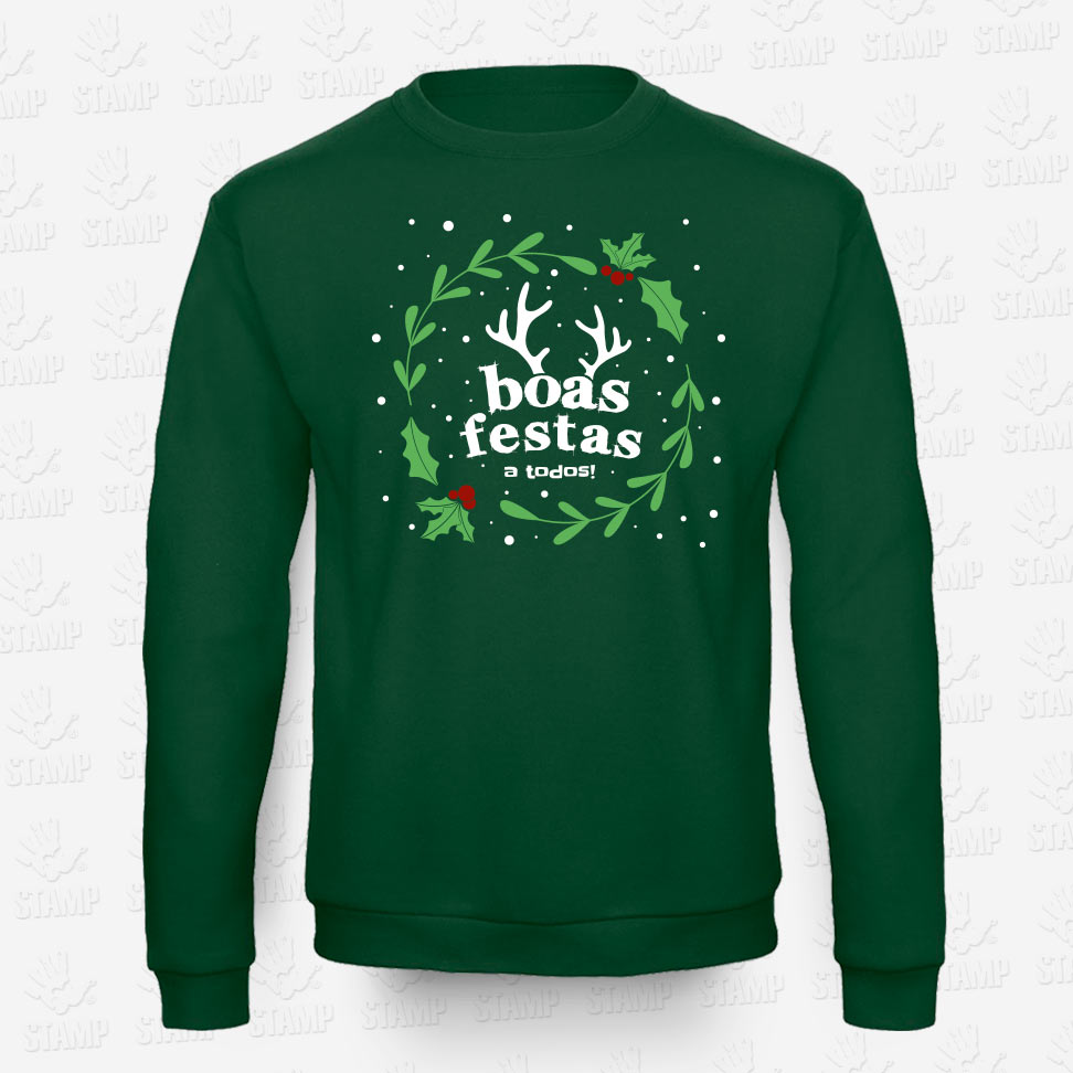 Sweatshirt de Criança NATAL – Boas Festas – STAMP – Loja Online de T-shirts