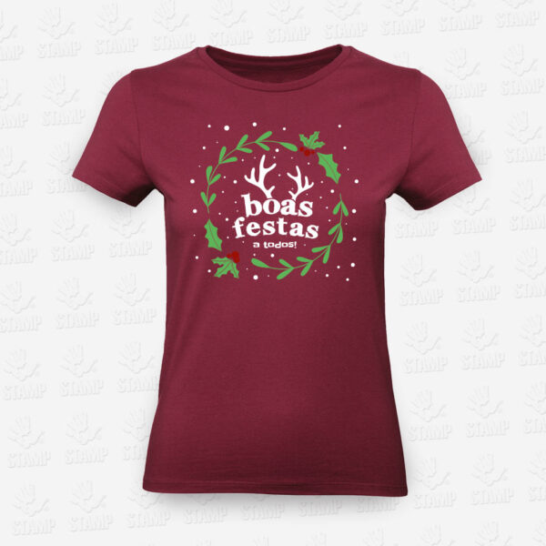 T-shirt Feminina NATAL - Boas Festas – STAMP – Loja Online