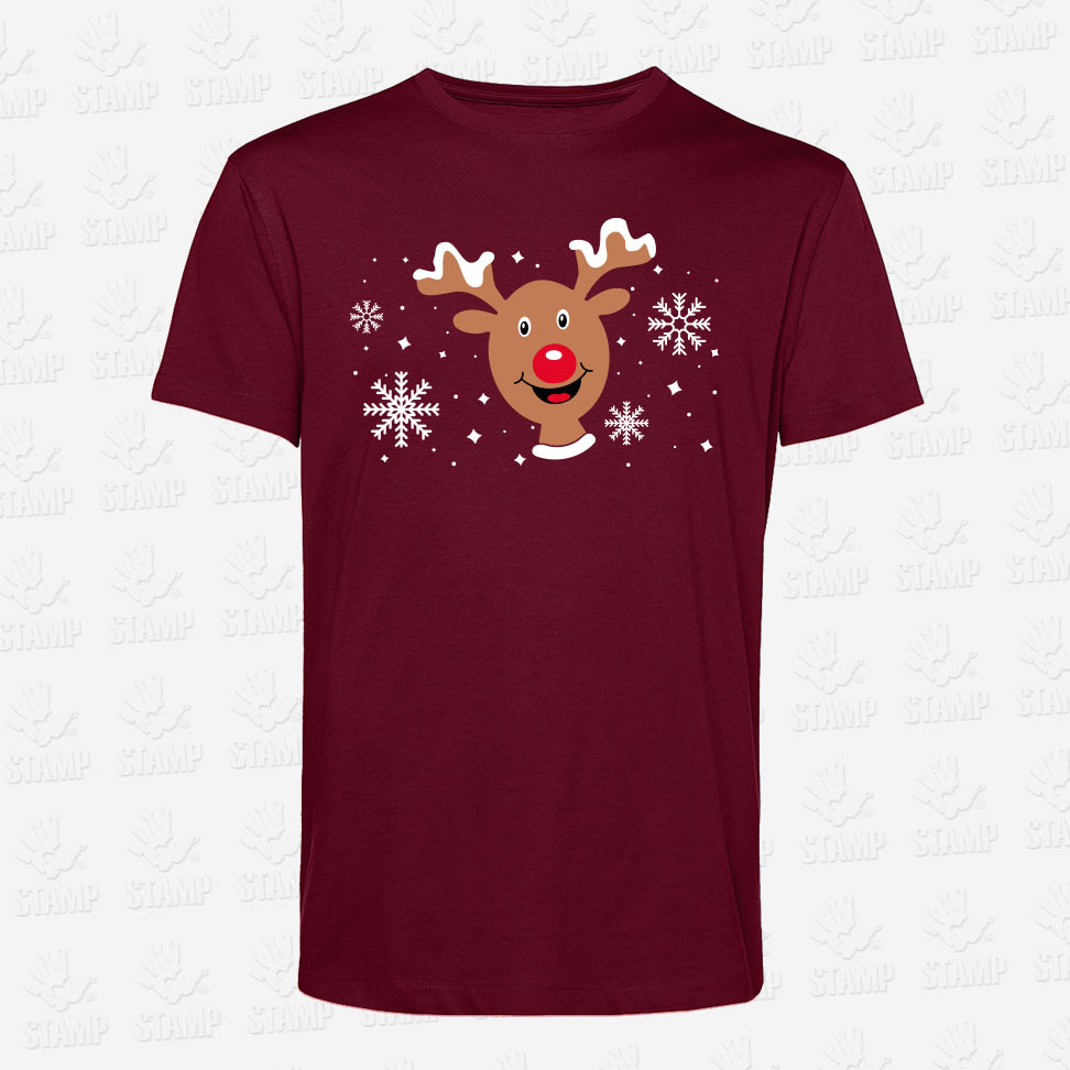 T-shirt de Criança NATAL – Rena Rodolfo – STAMP – Loja Online