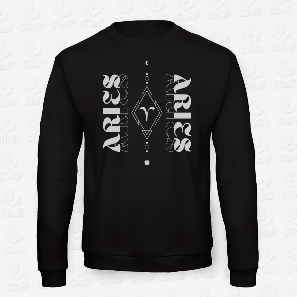 Sweatshirt ARIES – STAMP – Loja Online de T-shirts