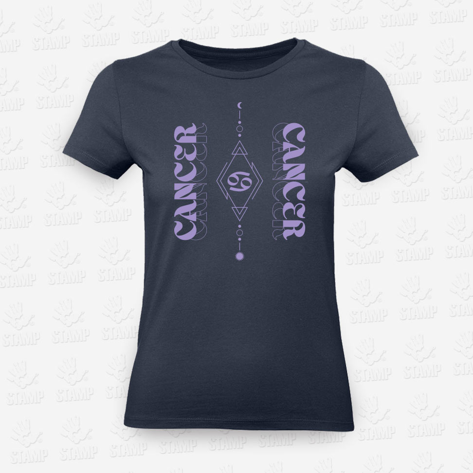 T-shirt Feminina CANCER – STAMP – Loja Online