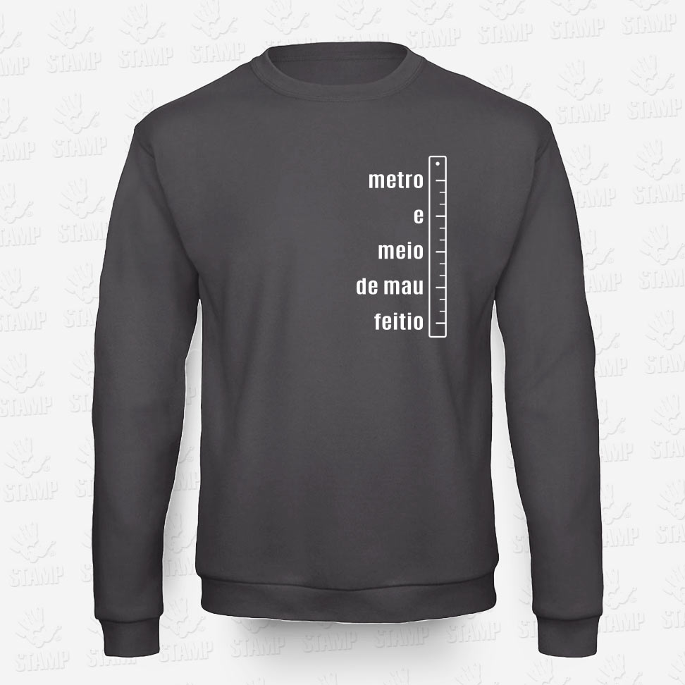 Sweatshirt Metro e meio de mau Feitio – STAMP – Loja Online de T-shirts