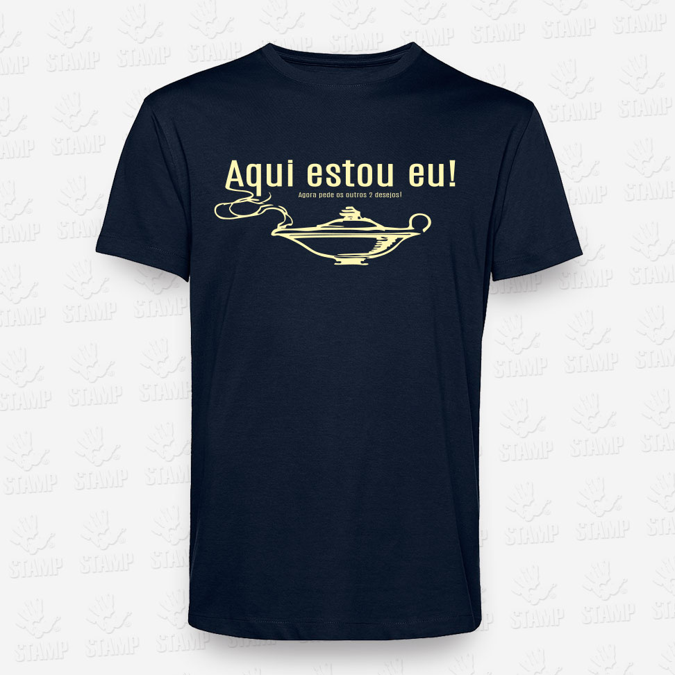 T-shirt Aqui estou eu! – STAMP – Loja Online
