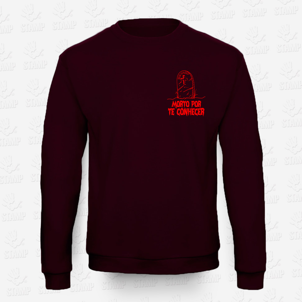 Sweatshirt Morto por te Conhecer – STAMP – Loja Online de T-shirts
