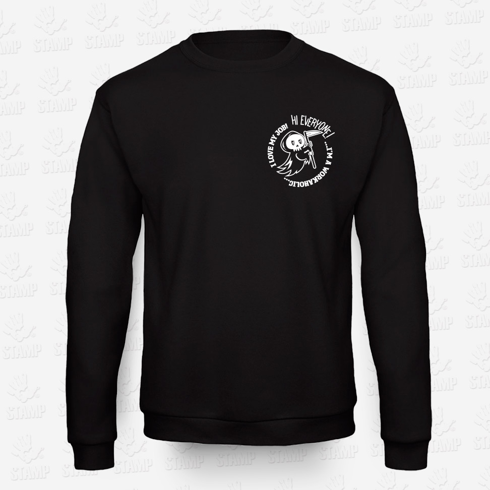 Sweatshirt Halloween Workaholic – STAMP – Loja Online de T-shirts