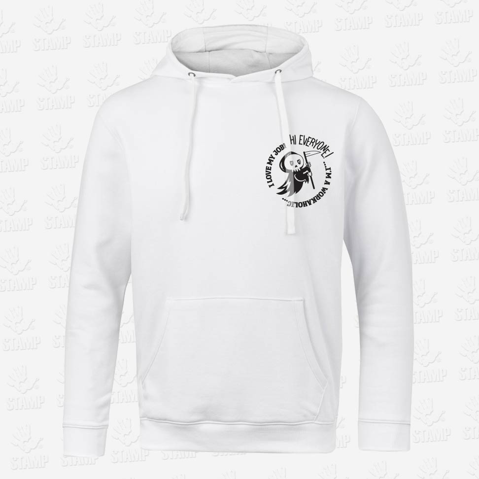 Hoodie Halloween Workaholic – STAMP – Loja Online de T-shirts