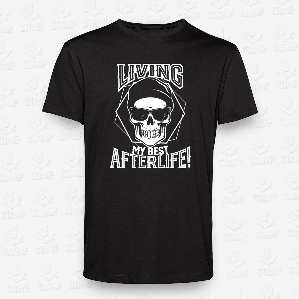 T-shirt Living Afterlife! – STAMP – Loja Online