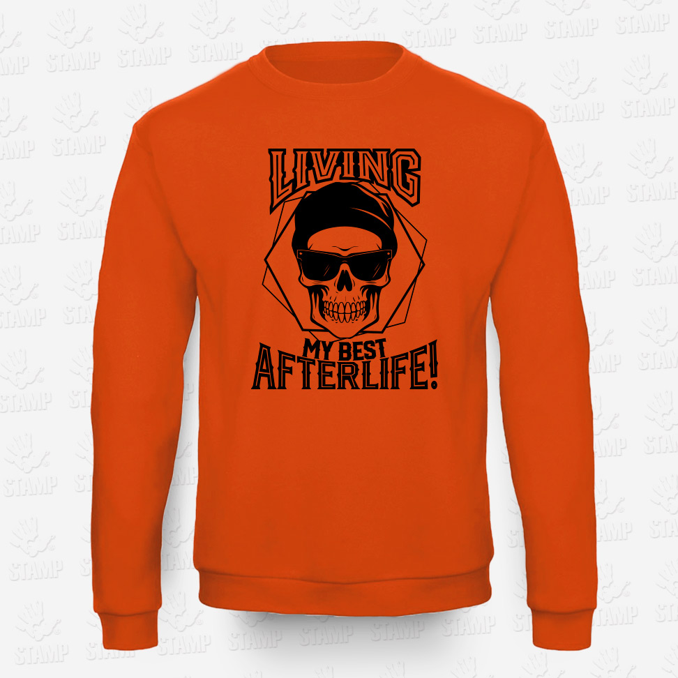 Sweatshirt Living Afterlife! – STAMP – Loja Online de T-shirts