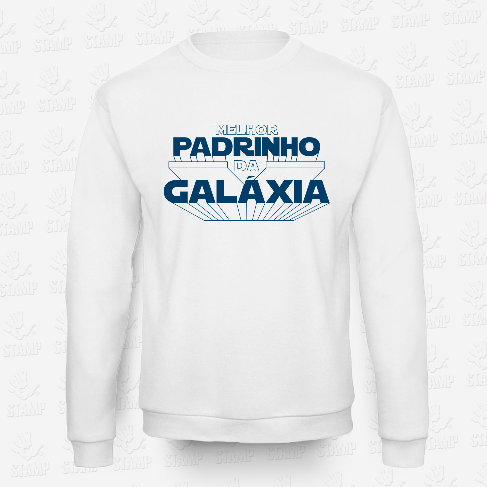 Sweatshirt Melhor Padrinho da Galáxia – STAMP – Loja Online de T-shirts